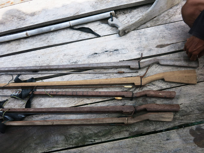 The local champion's arsenal.