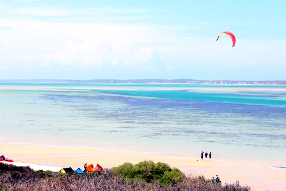 Langebaan, all about kitesurfing. West coast travel guide