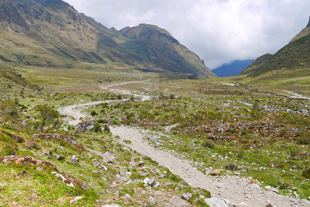 A mountainous scenery on the Salkantay trek