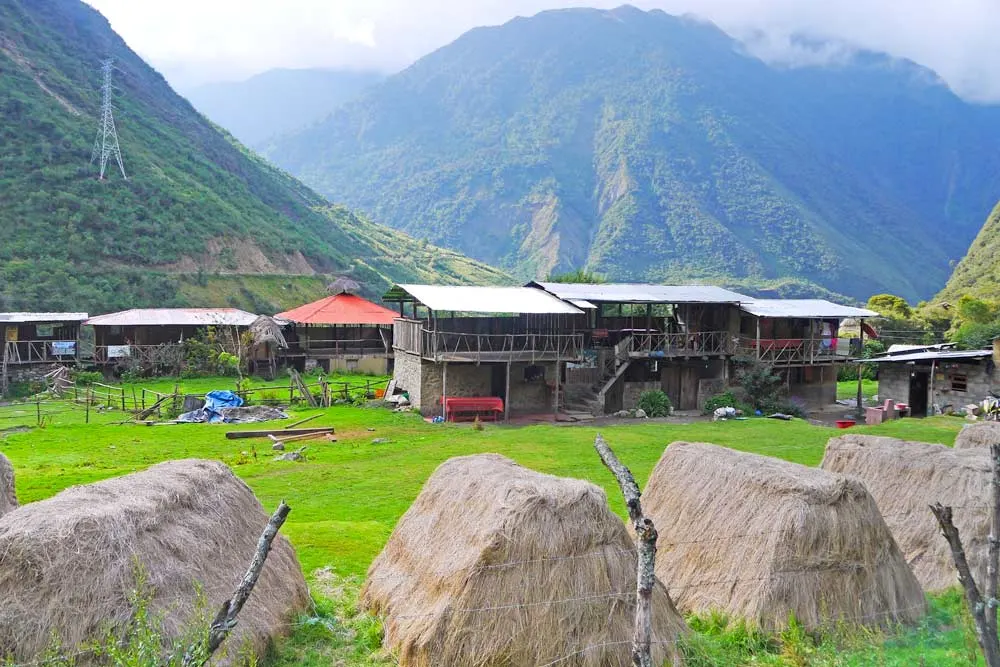 Chaullay village a popular stop on Salkantay