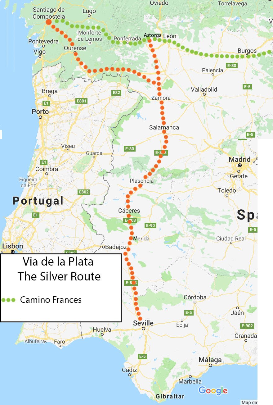 Last 200k of the Camino de Santiago, Routes, Map and Stages