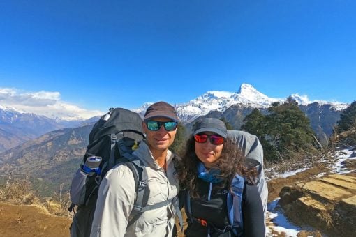 Campbell & Alya on the Poon Hill trek, Nepal