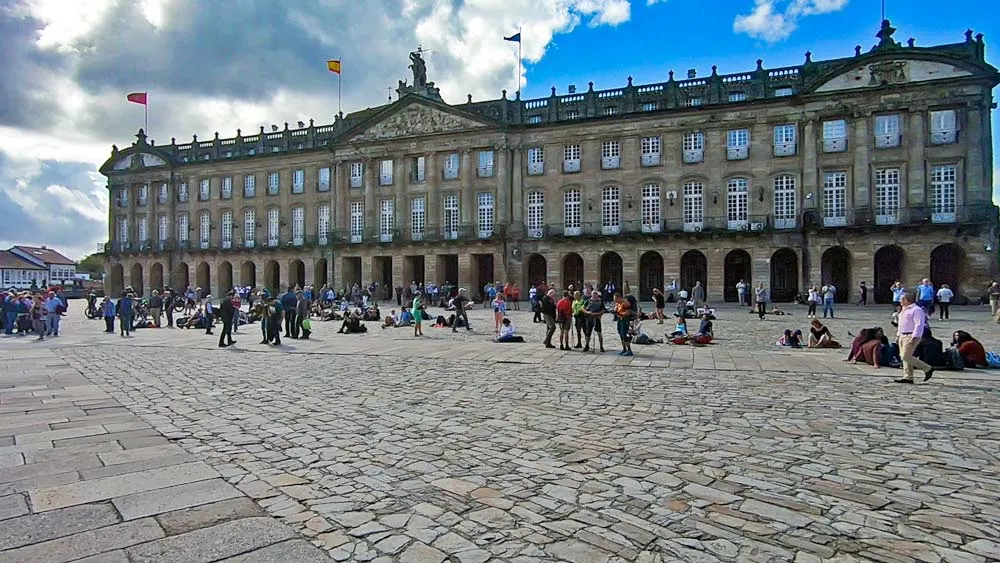 Praza do Obradoiro the end of the Camino