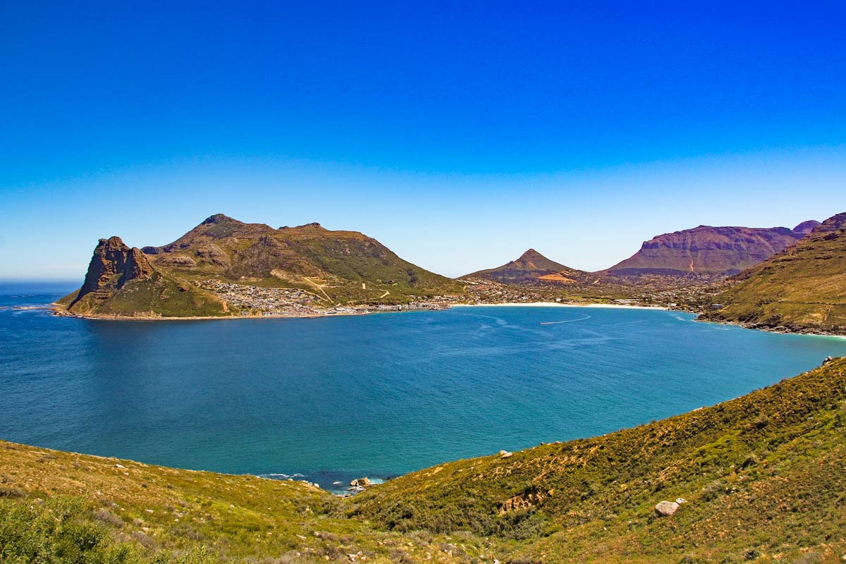 Scenery on Chapmans Peak scenic drive in Cape Town