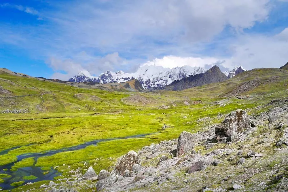 Fantastic landscape on the trek