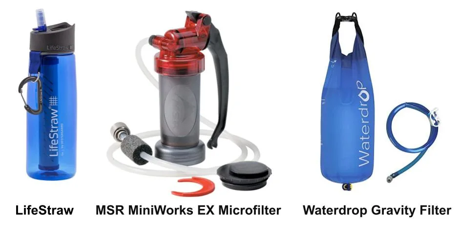 water filters for west coast trail