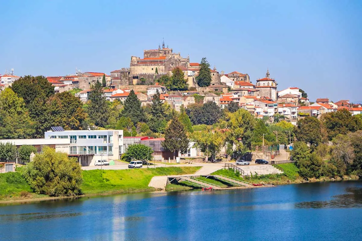 The fortress of Tui on the top of the hill at the Minho River
