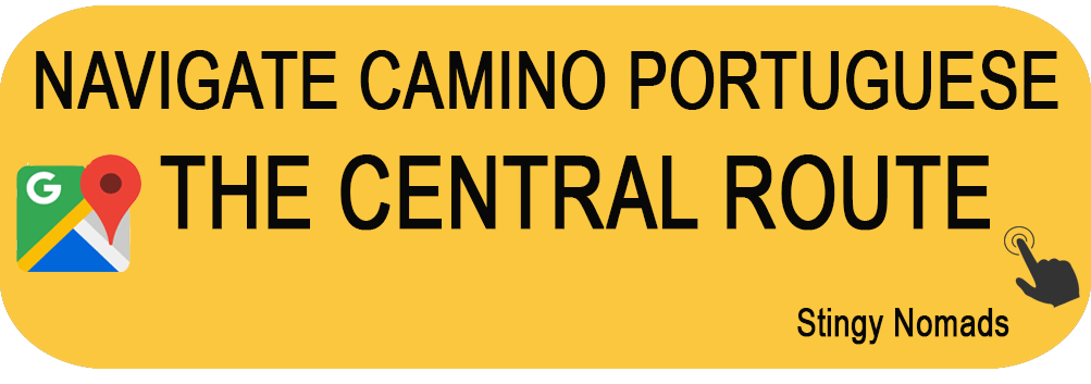camino portuguese central route navigation buttion