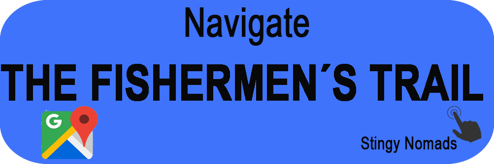Navigate the fishermen´s trail with Google maps on mobile phone