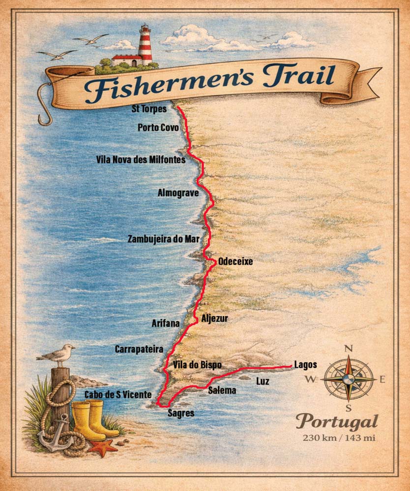 map of the fishermens trail