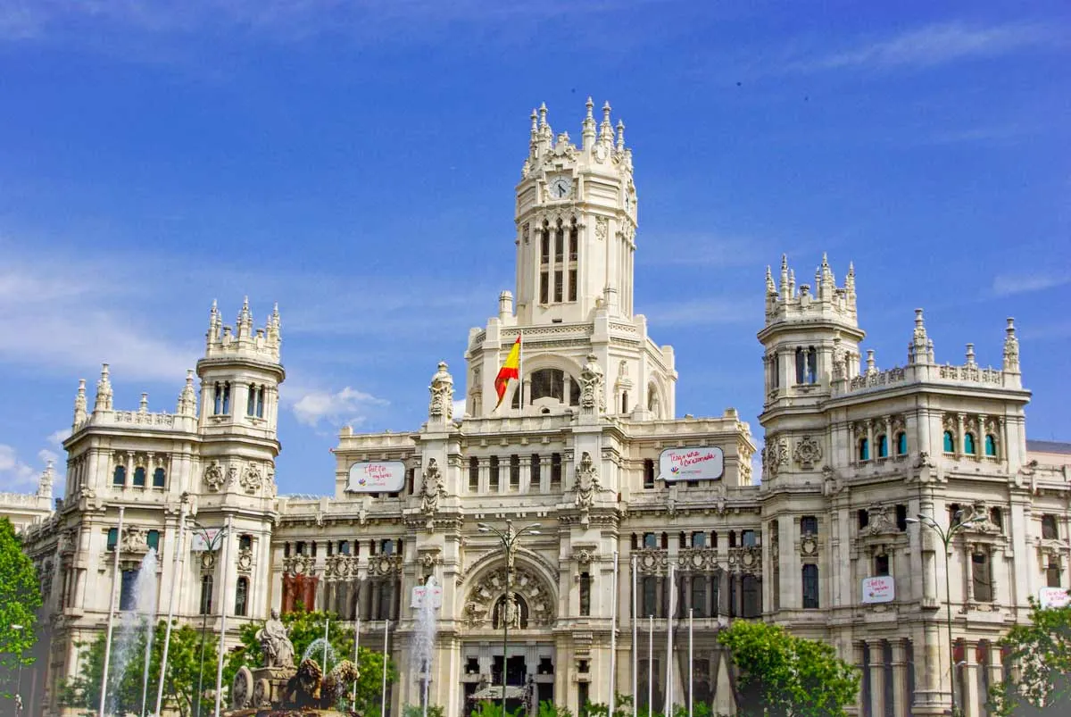 Cybele Palace is one of the iconic buildings of Madrid