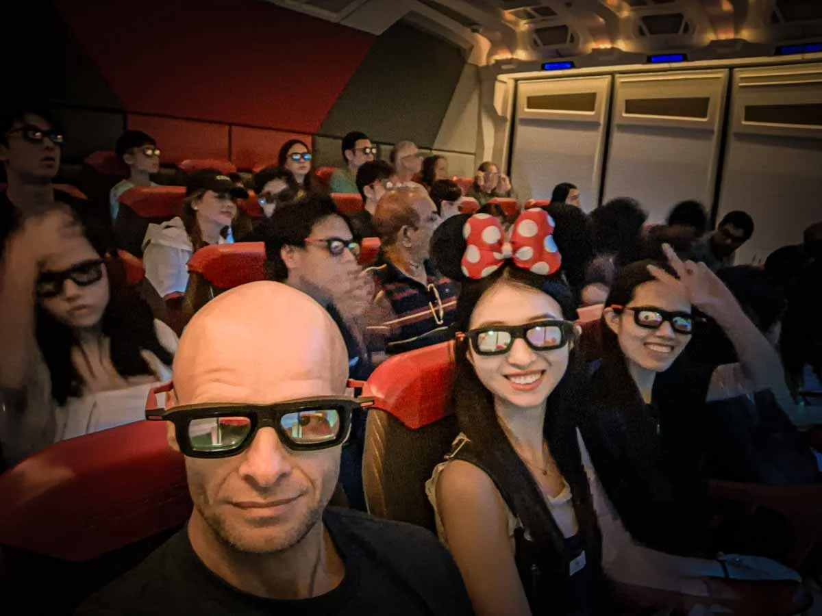 people with 3D glasses in theatre