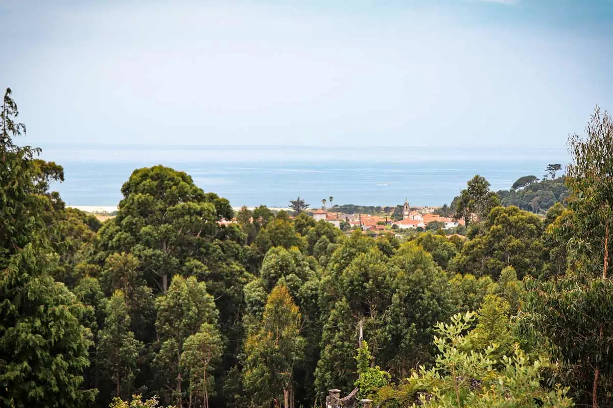A sea scenery on the Coastal route from Porto