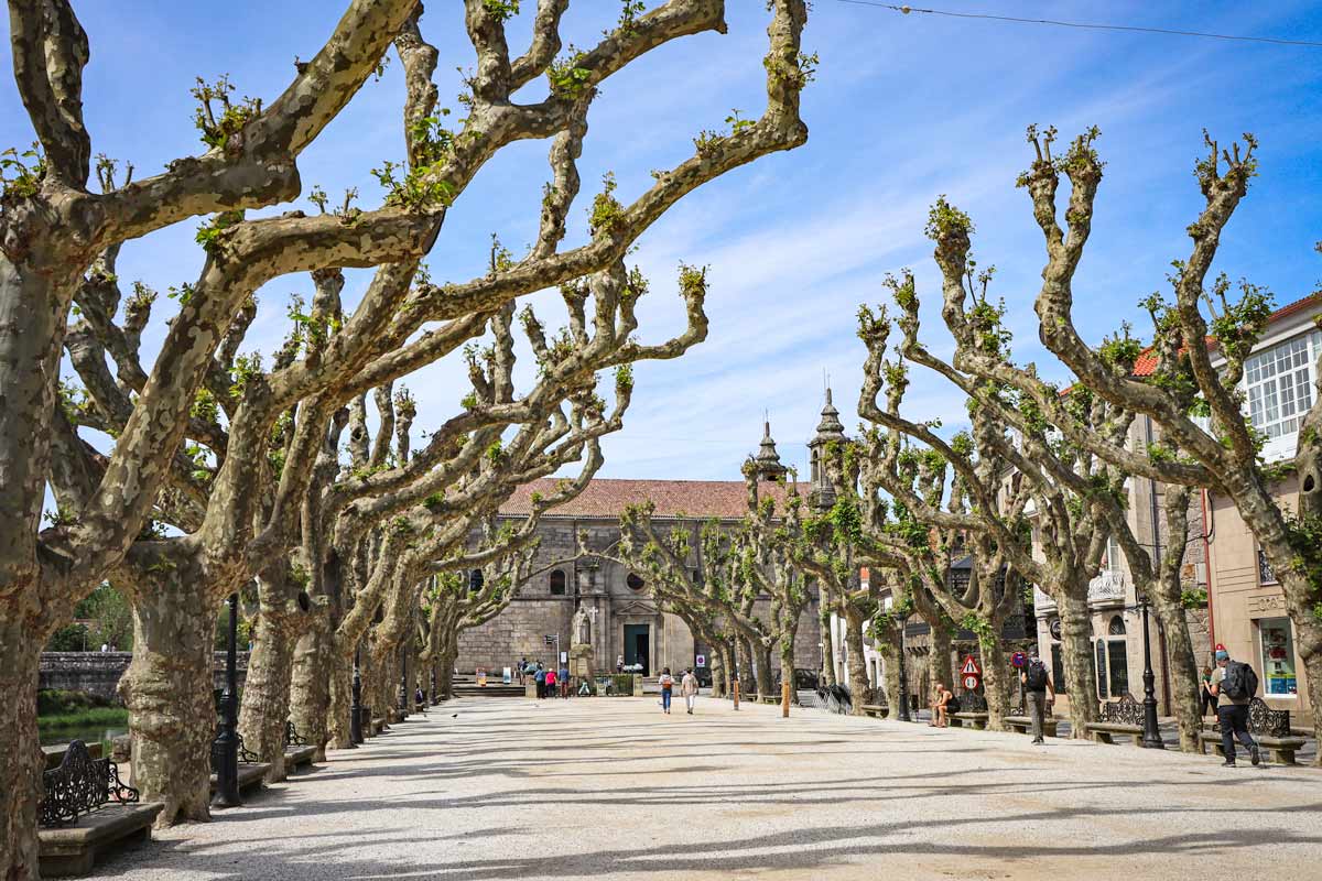 The Church of Santiago in Padron, Spain