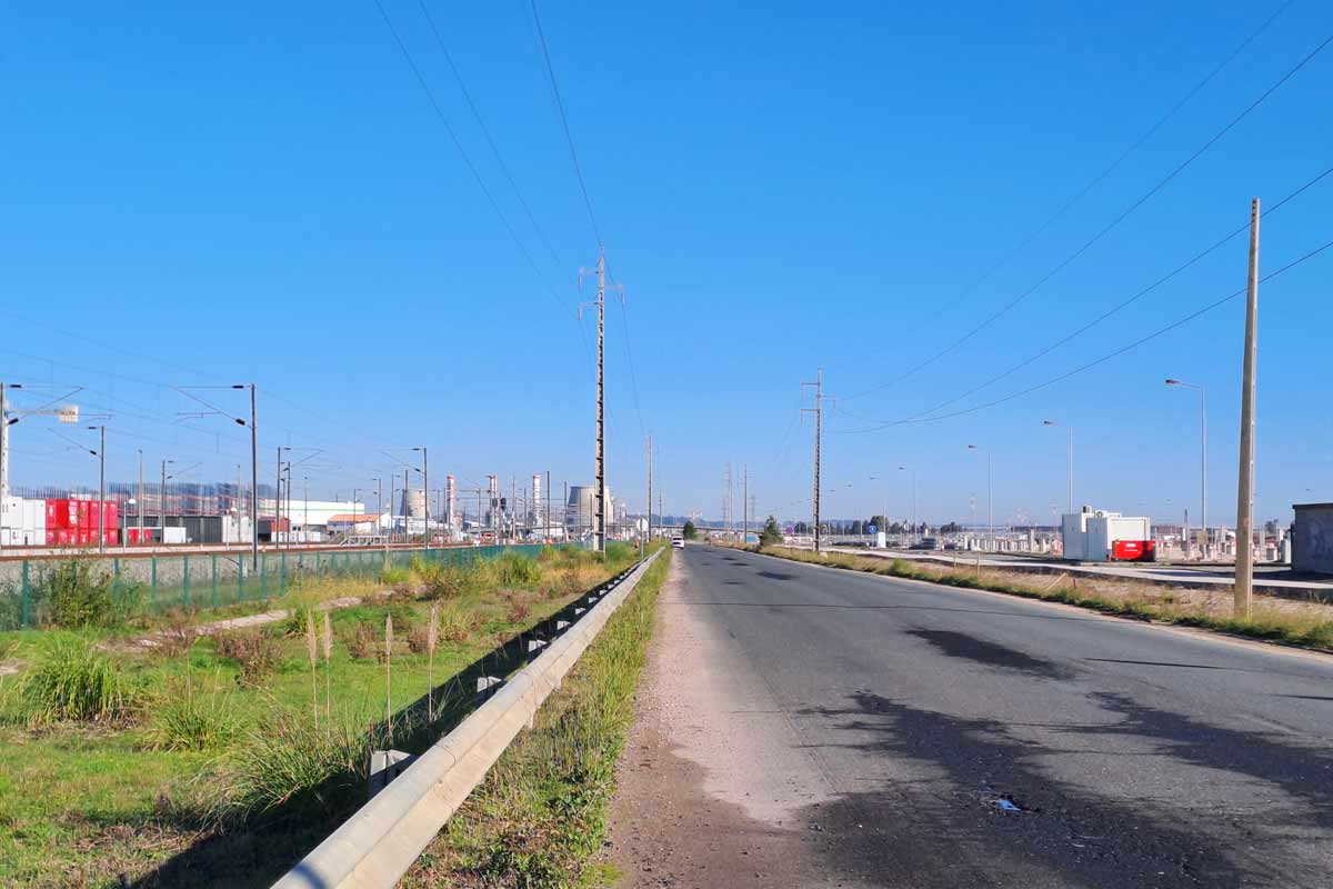 The scenery on the Camino route from Vila Franca de Xira to Azambuja