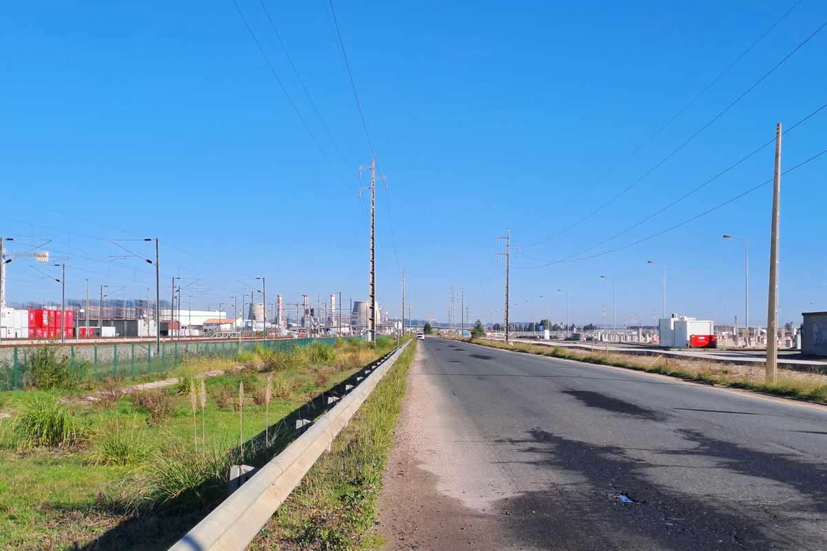 The scenery on the Camino route from Vila Franca de Xira to Azambuja