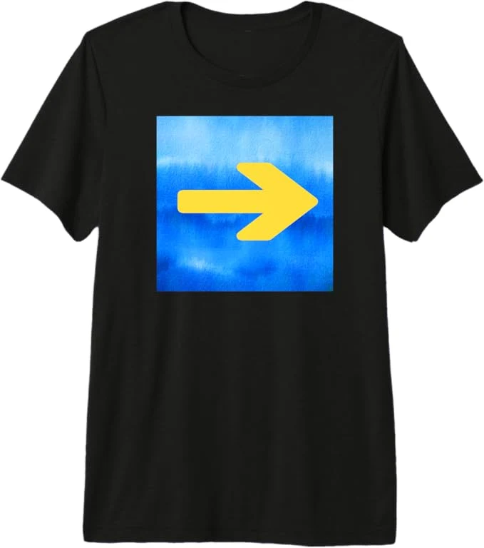 Camino de Santiago arrow sign Premium T-Shirt