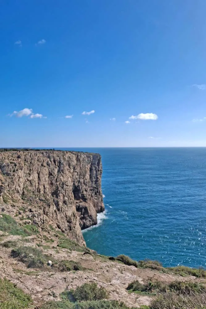 steep cliffs going into the ocean