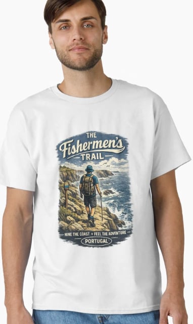 man wearing FFishermens trail t-shirt