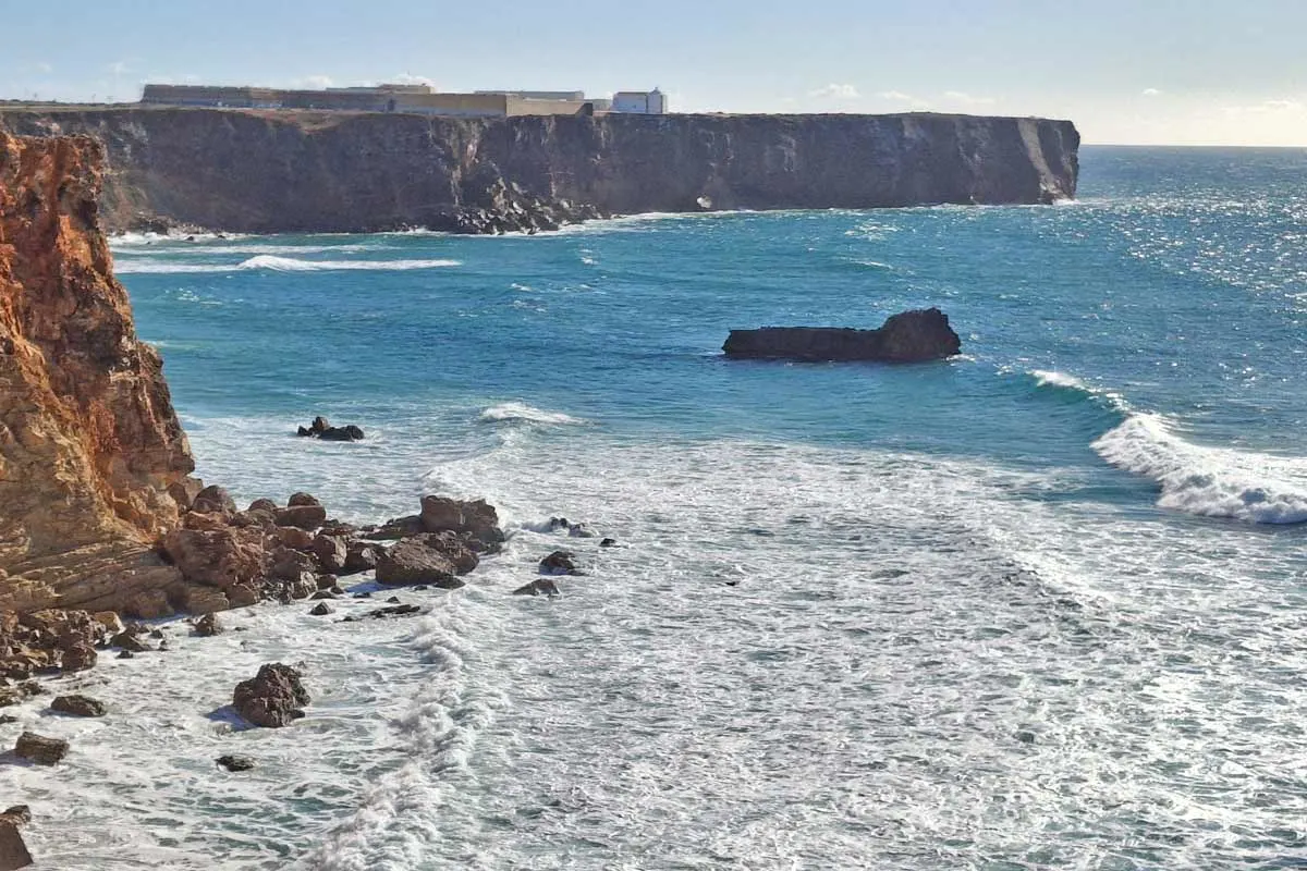 Fort on the cliffs above the ocean
