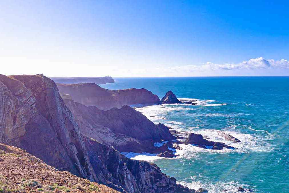 coastal scenery from cliffs