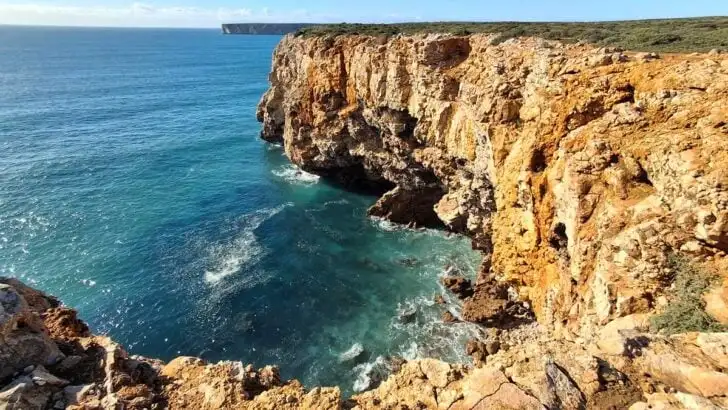 ocean views from the cliffs