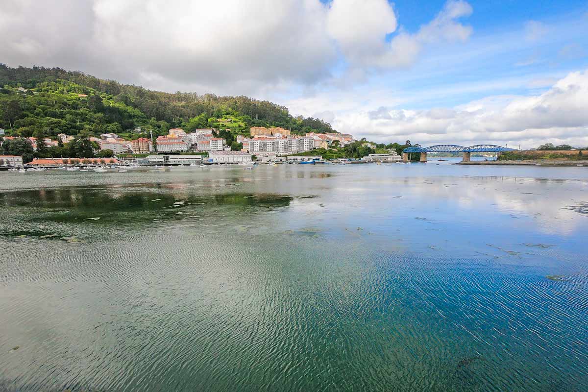A small town at a bay on the Camino Ingles