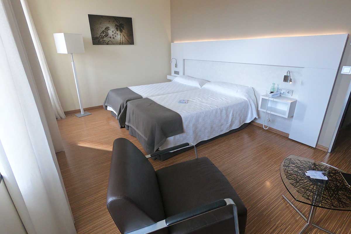 A double room in a spa hotel in Astorga, Spain