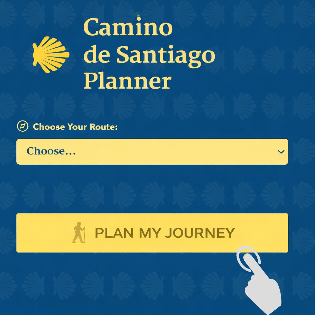 camino de santiago planner button