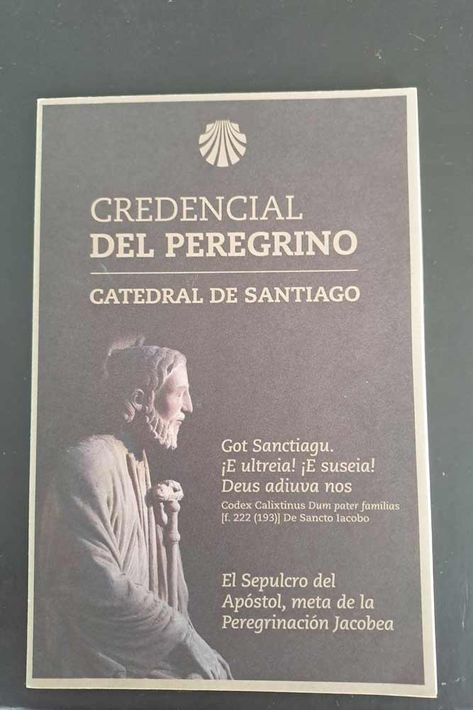 A small book called the Credential for the Portuguese Camino