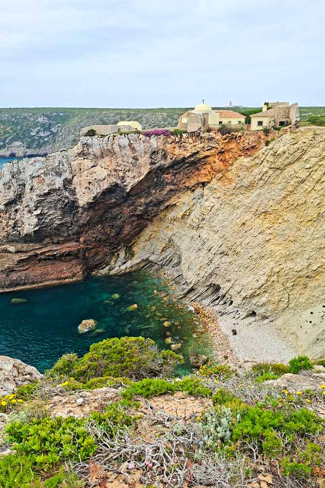 A small fort on the edge of the cliffs at Cabo de Sao Vicente, Sagres