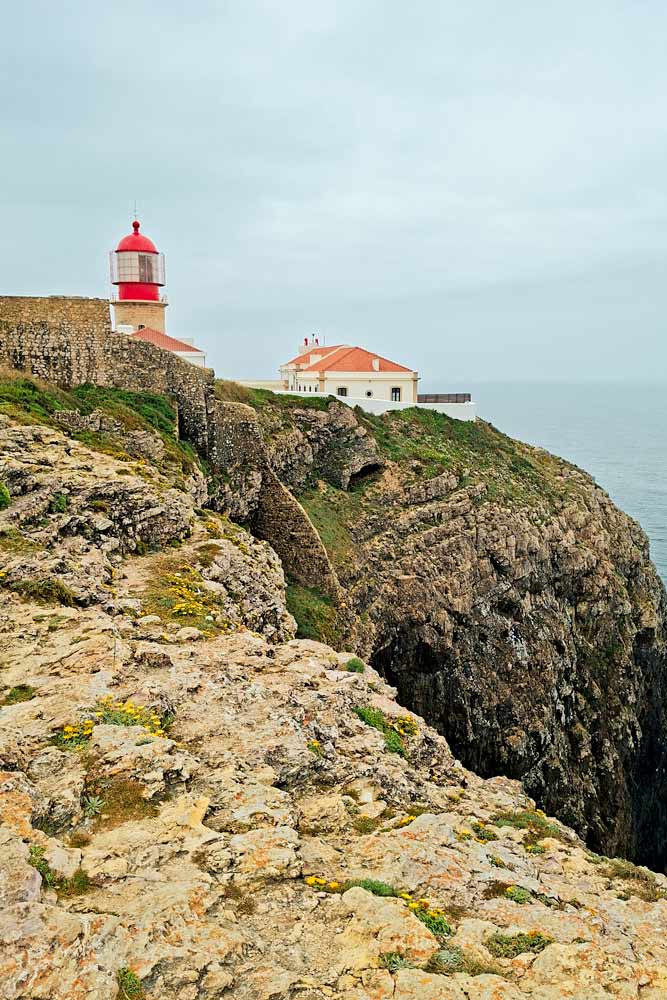 A lighthouse at Cabo de Sao Vicente, Sagres