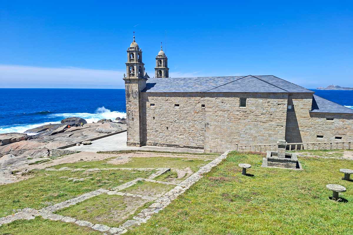 The Church of Our Lady of Barco at Cape Muxia in Galicia
