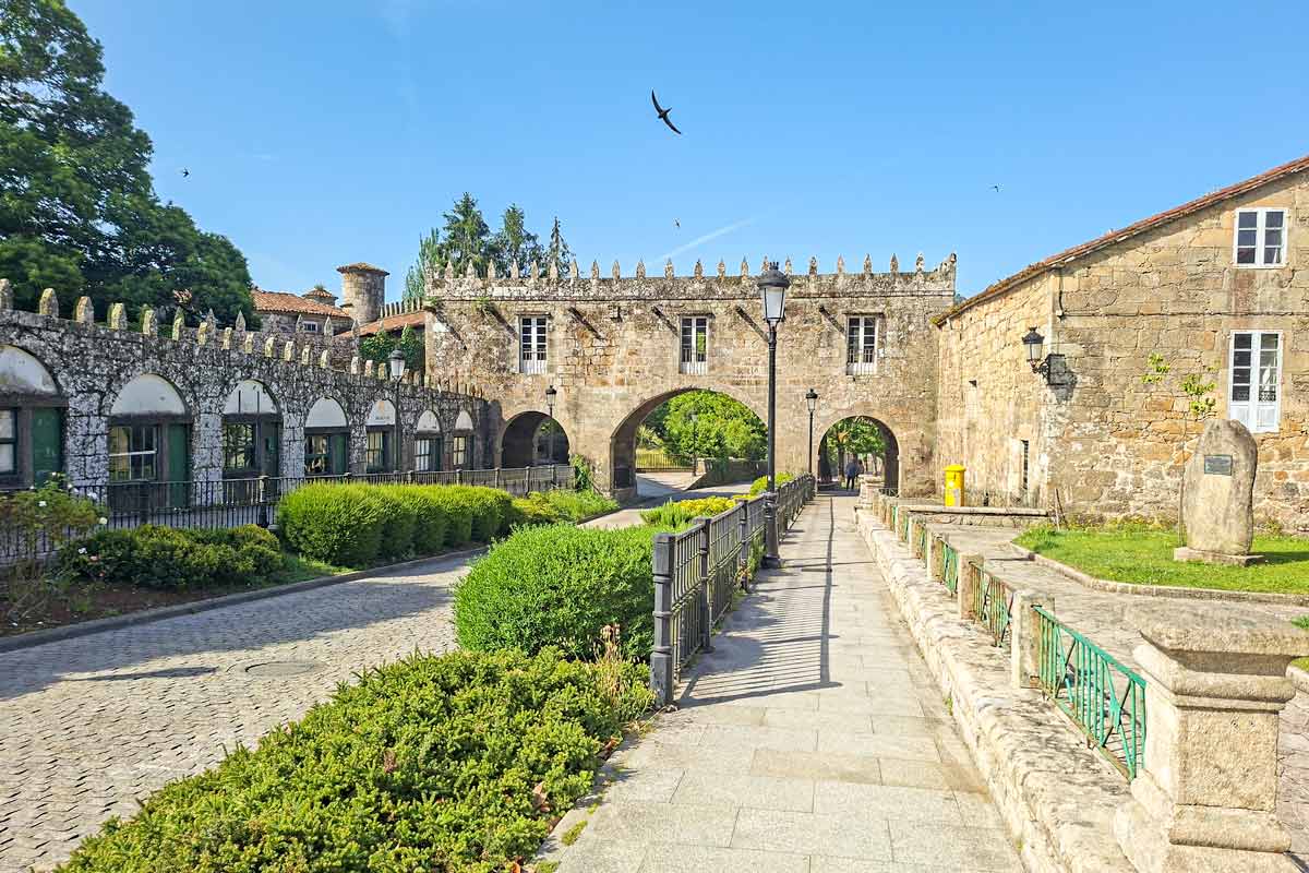 Pazo do Coton, a small Medieval castle in Negreira on the Camino Finisterre in Spain