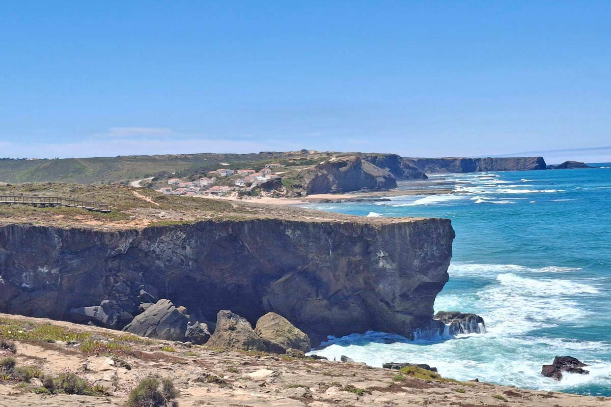 ocean views from the cliffs