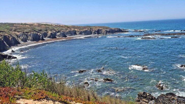 sea views from the cliffs