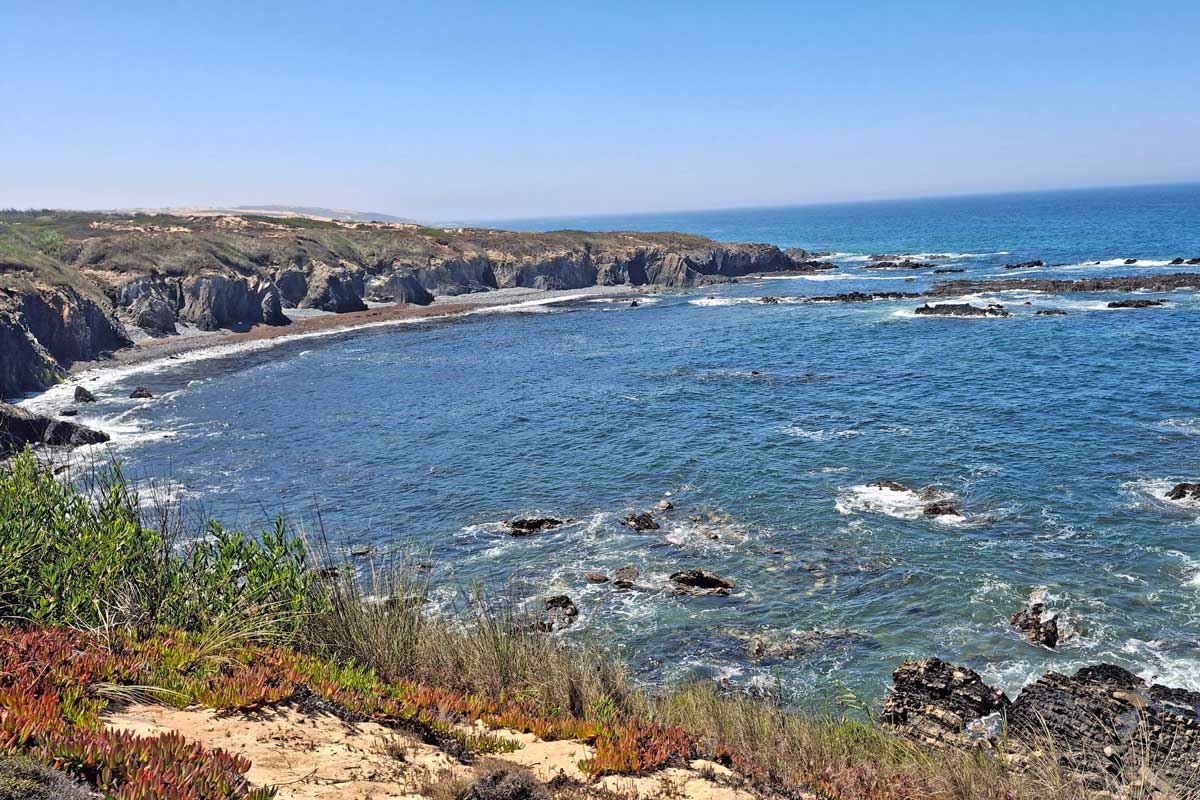sea views from the cliffs