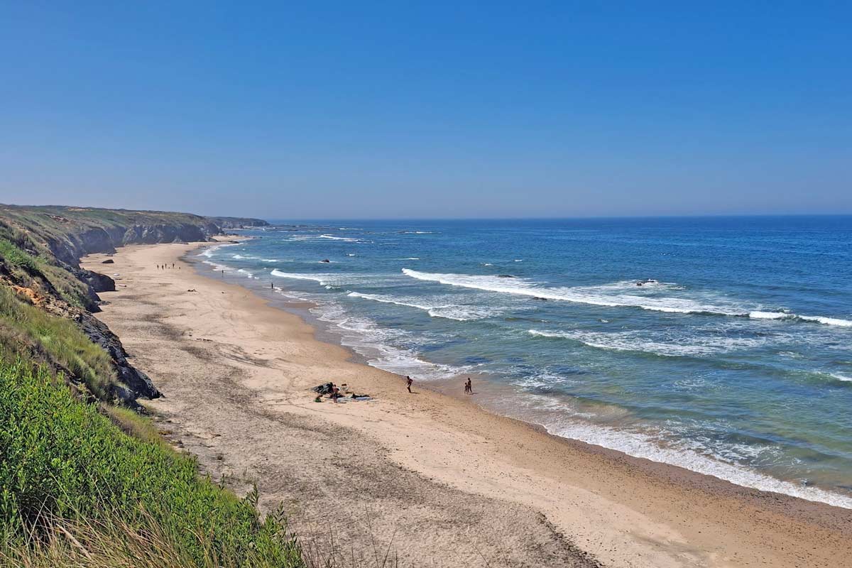 long sandy beach