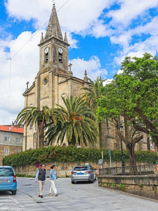 The Church of Santo Tomas in the center of Caldas de Reis, Portuguese Camino, Spain