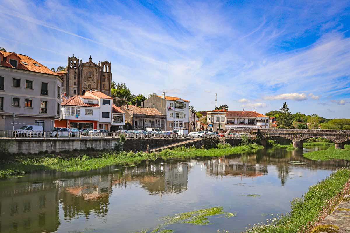 A view of the Convent of Carmen in Padron, Spain